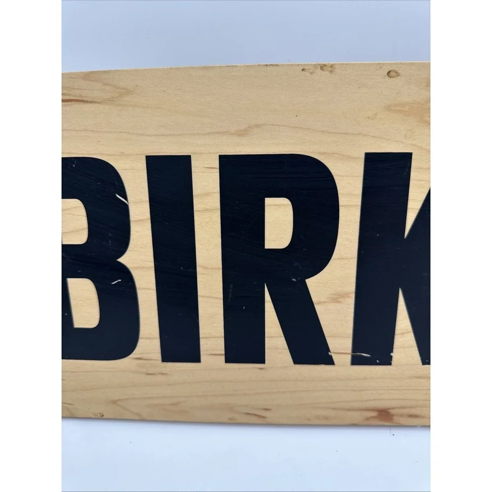 Birkenstock Display Shoes Wooden Name Brand Sign Shoe Store Advertising 29.5